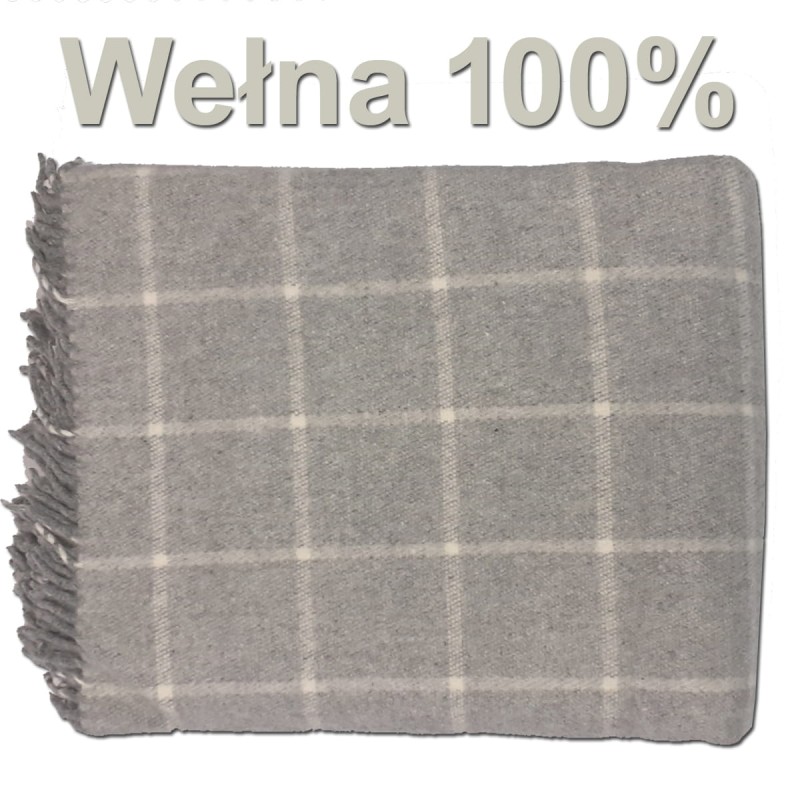 Koc wełniany 155X200 - 100% wełna - MISTER