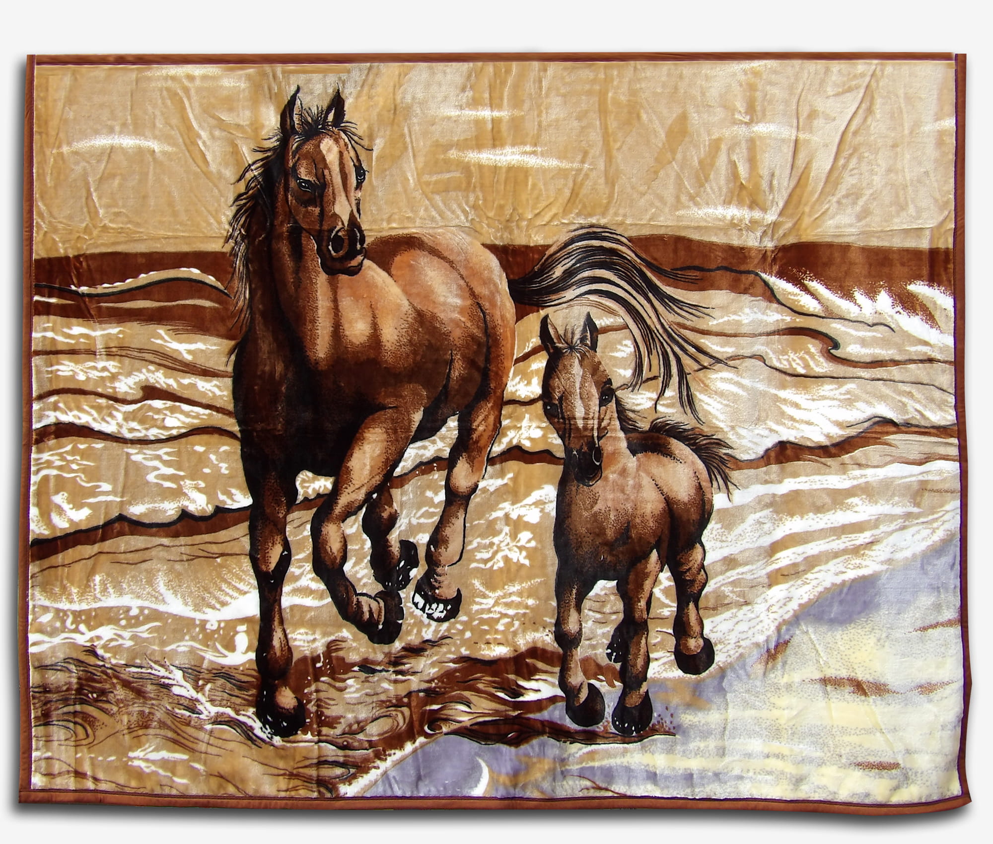 Koc 160X210 -ELWAY - galopujące konie