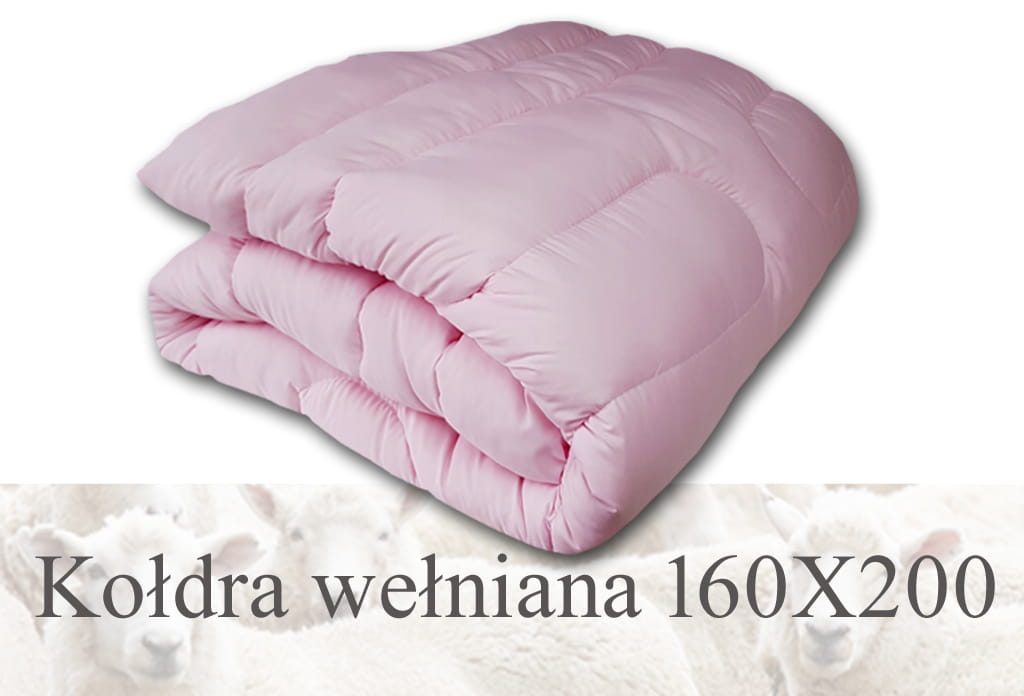Kołdra wełniana 160x200 - LUX 