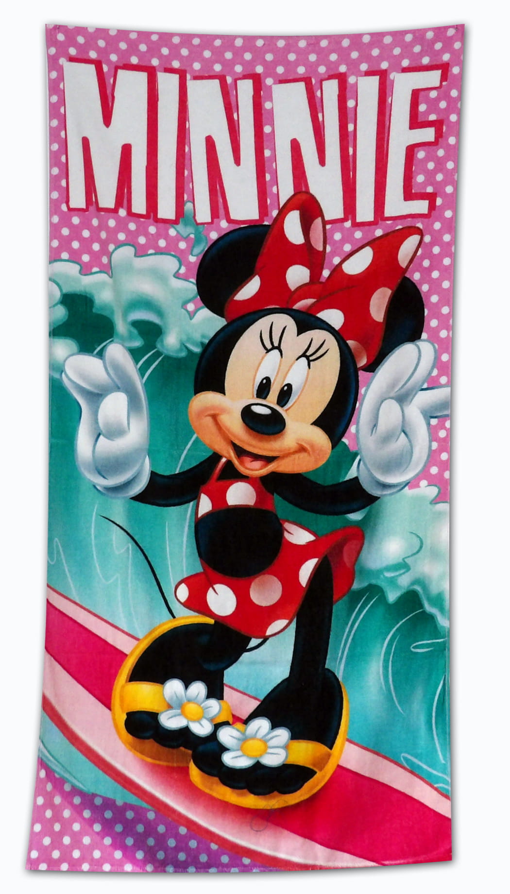 Myszka Minnie -Surfing -  Ręcznik kąpielowy 70x140