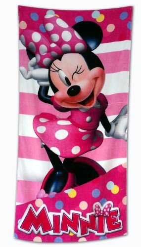 Myszka Minnie - Ręcznik kąpielowy 70x140 - frotte bawełna 100%