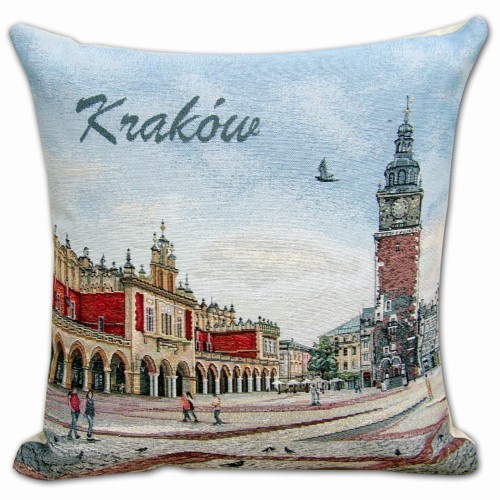 poszewka dekoracyjna 45x45 gobelinowa wzór Kraków - Sukiennice