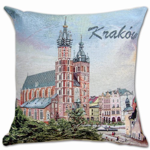 poszewka dekoracyjna gobelinowa 45x45 motyw Kościół Mariacki