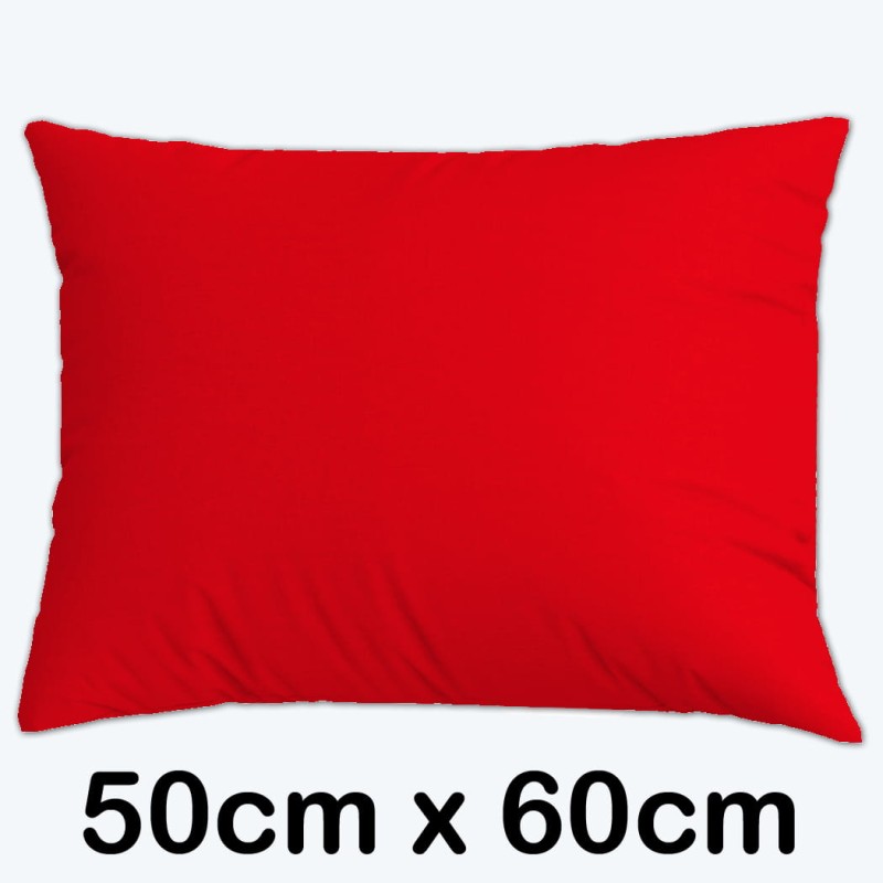 Poszewka satynowa 50x60- czerwona