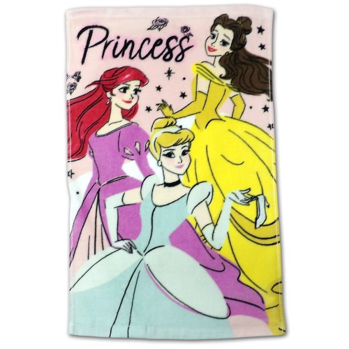 Ręcznik dziecięcy Disney Księżniczki 30x50 cm bawełniany, Arielka, Bella, Kopciuszek, przedszkole