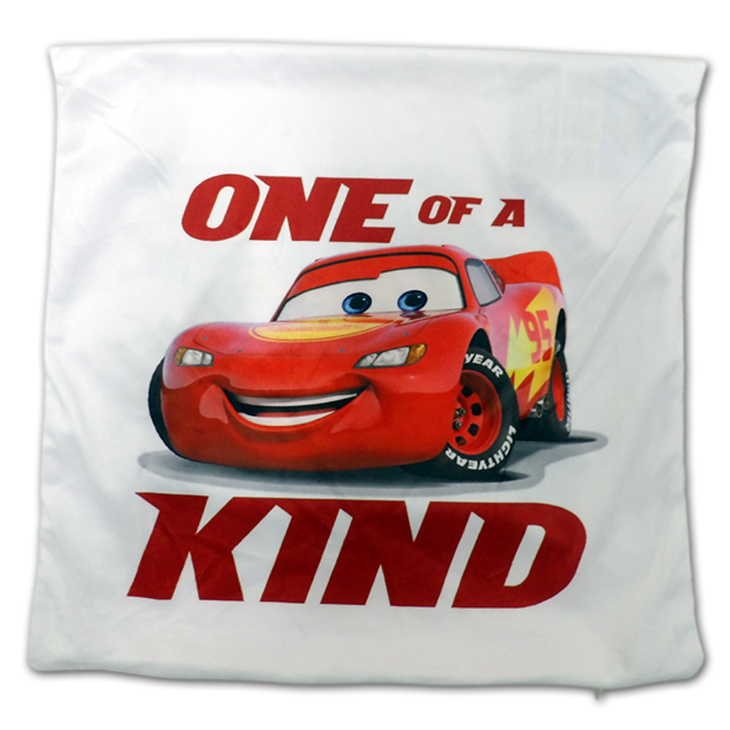 Dwustronna Poszewka Mikrofibra Auta Cars "One of a Kind" 40x40