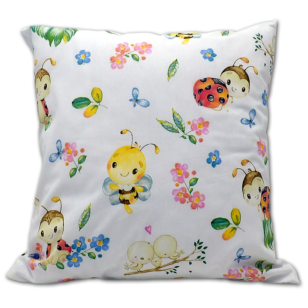 Poszewka Bawełniana 40X40 - Pszczółki i Biedronki - 0004