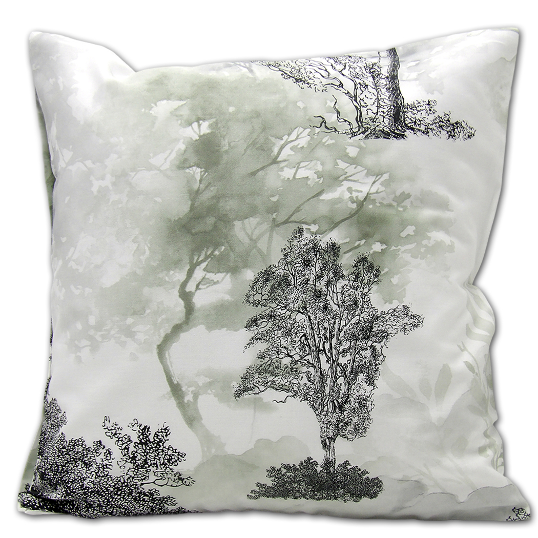 Poszewka Satynowa LUX 5075B Abstrakcyjny Leśny Pejzaż 40x40 cm