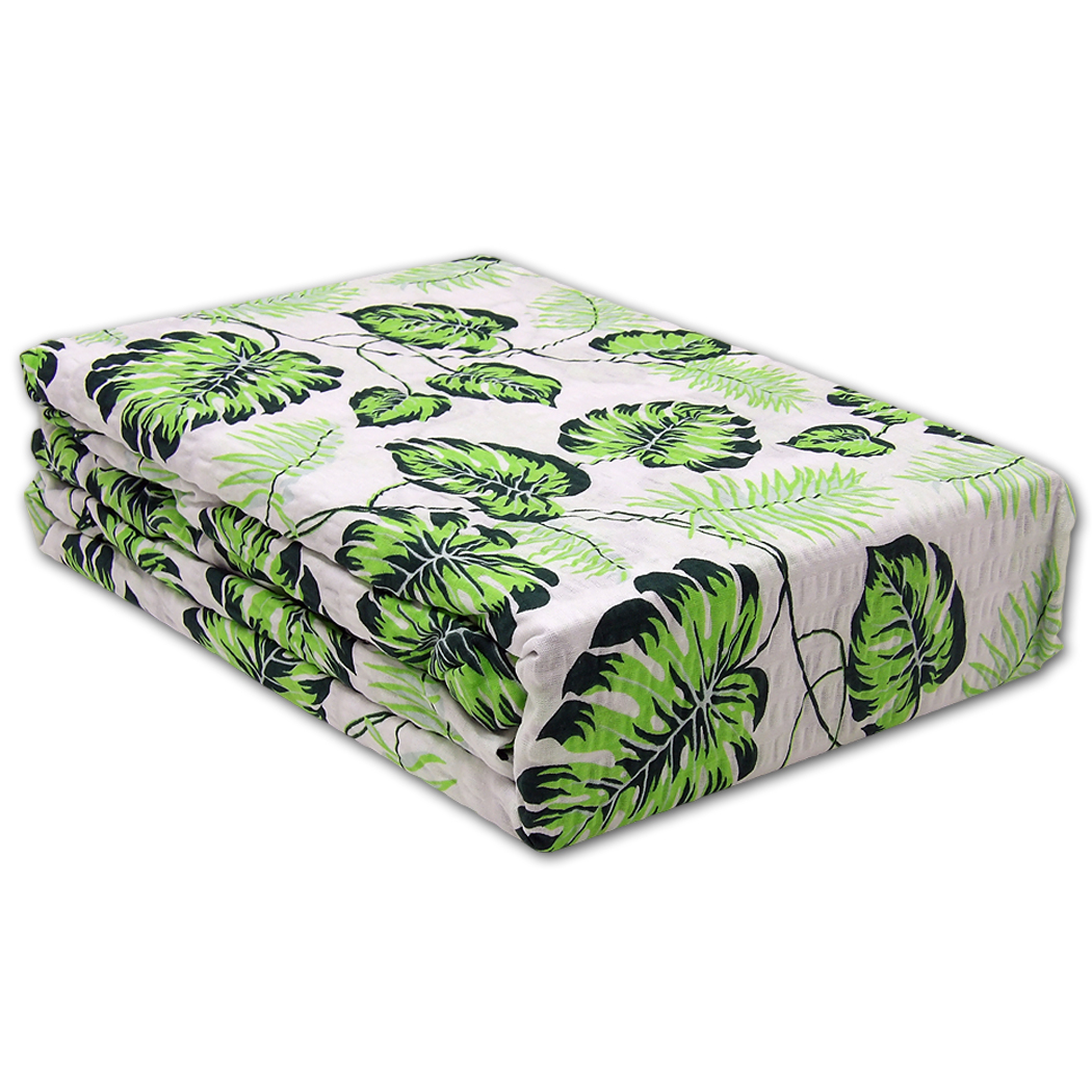 Pościel z Kory 160x200 Liście Monstera Tropikalny Wzór Zielona Bawełna Polski Producent  wzór: 1412