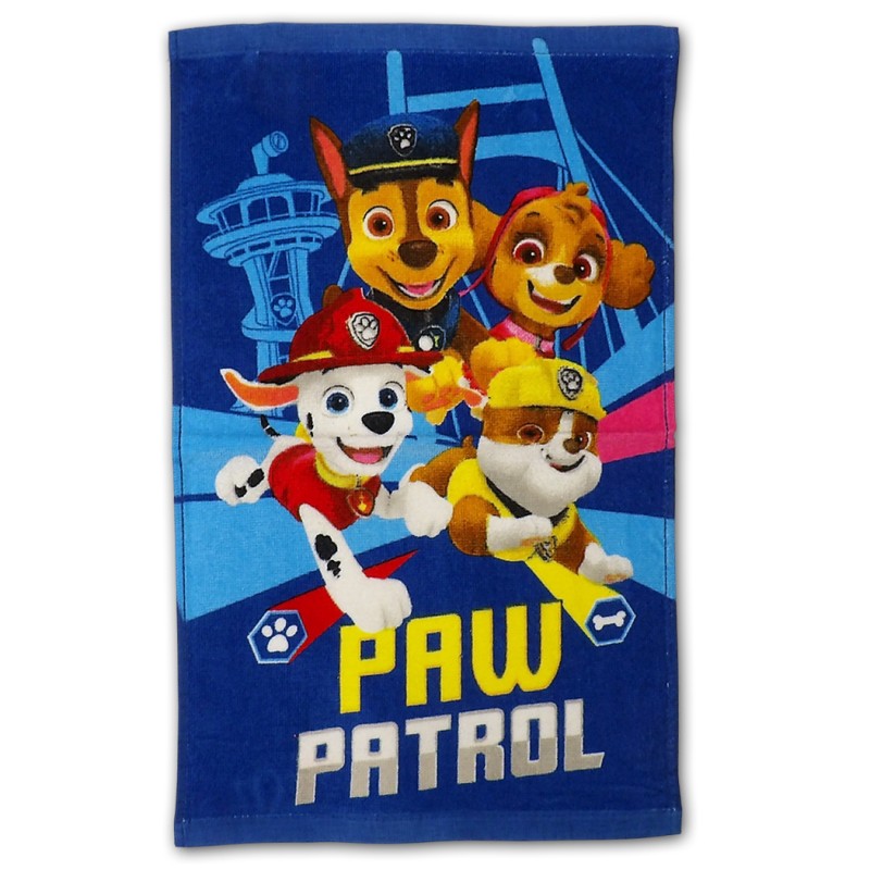 Ręcznik dziecięcy Psi Patrol Chase Skye Marshall Rubble 30x50cm Bawełna Niebieski