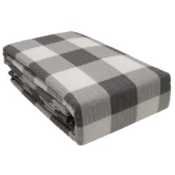 Pościel z kory 160x200 złożona, bawełniana, popielata, polski producent, bez prasowania.