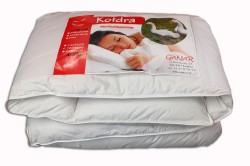 kołdra puchowa 140x200 poszycie białe puch gęsi extra waga 1kg - foto 2