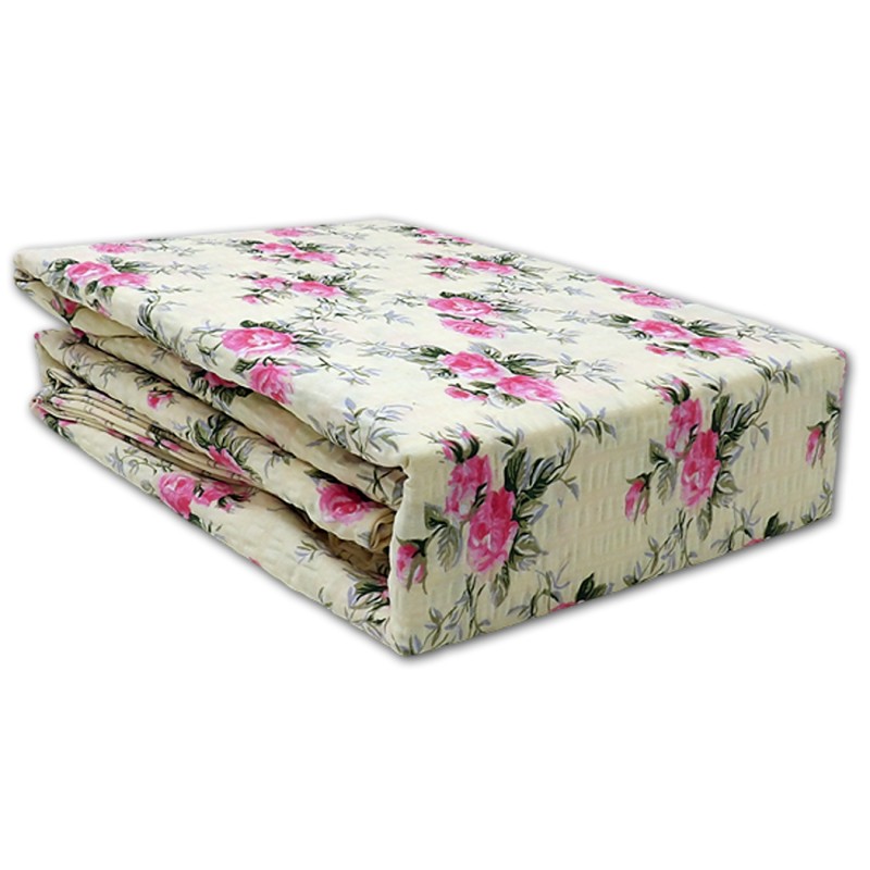 Pościel z Kory 160x200 Bawełna 100% Wzór 429 Różowe Róże Kremowa