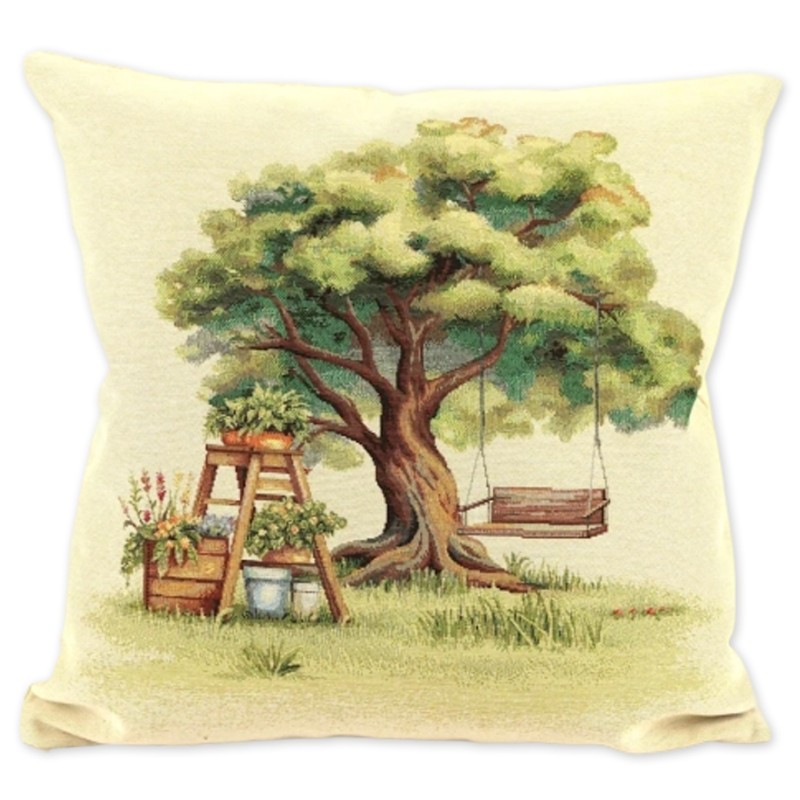 Poszewka gobelinowa Huśtawka na drzewie 45x45