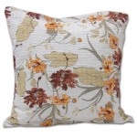 Poszewka z kory 40x40 w brązowe kwiaty | 100% bawełna | 1717N