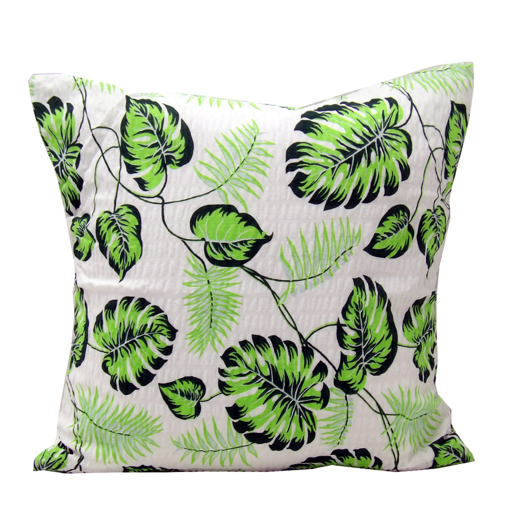 Poszewka z kory 40x40 liście monster | 100% bawełna | 1412
