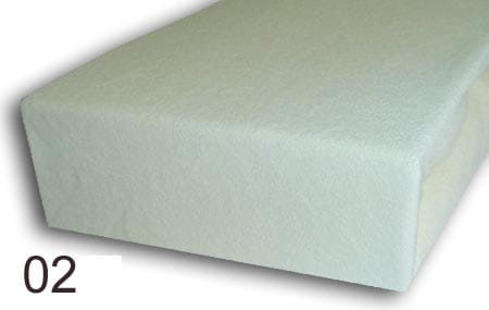 Prześcieradło frote 120X200 - 02 - kremowe