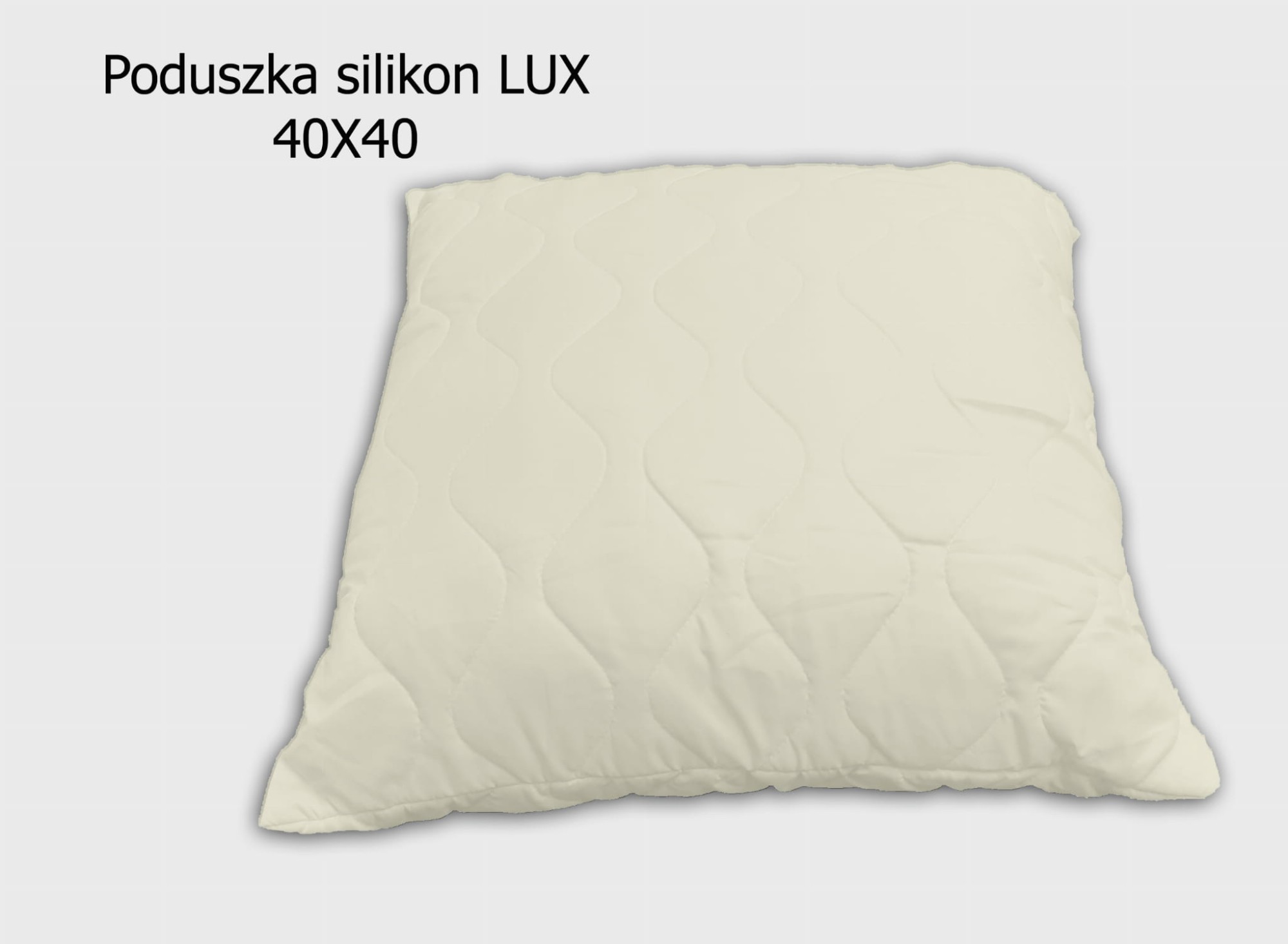 Poduszka hipoalergiczna 40X40 - Kremowa- regulowana wysokość 