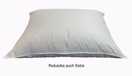 poduszka 50X60 wypełnienie puch extra 90% kolor biały